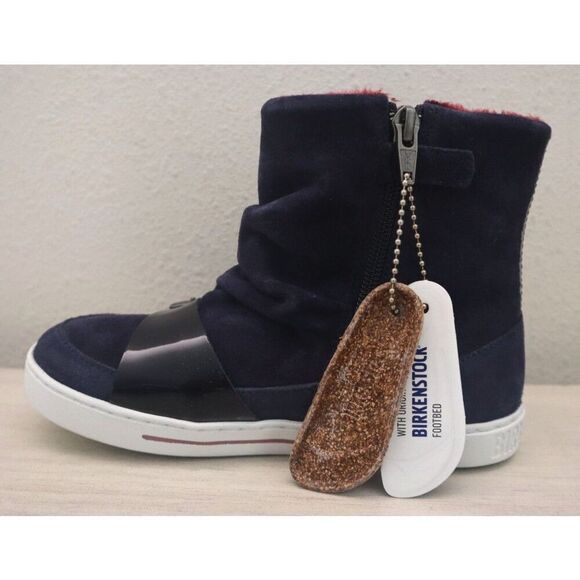 Birkenstock 1007607 Kids Sz EUR 30 US C12 Night Blue Suede Ballina Boots - Picture 5 of 16